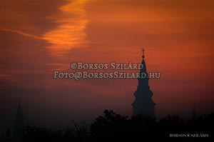 Borsos Szilárd: Hajnali templomok (Kecskemét)